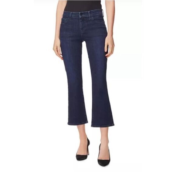 NWT J Brand Selena Mid Rise Cropped Bootcut Jeans In Reality Wash Size 24 - Picture 1 of 7